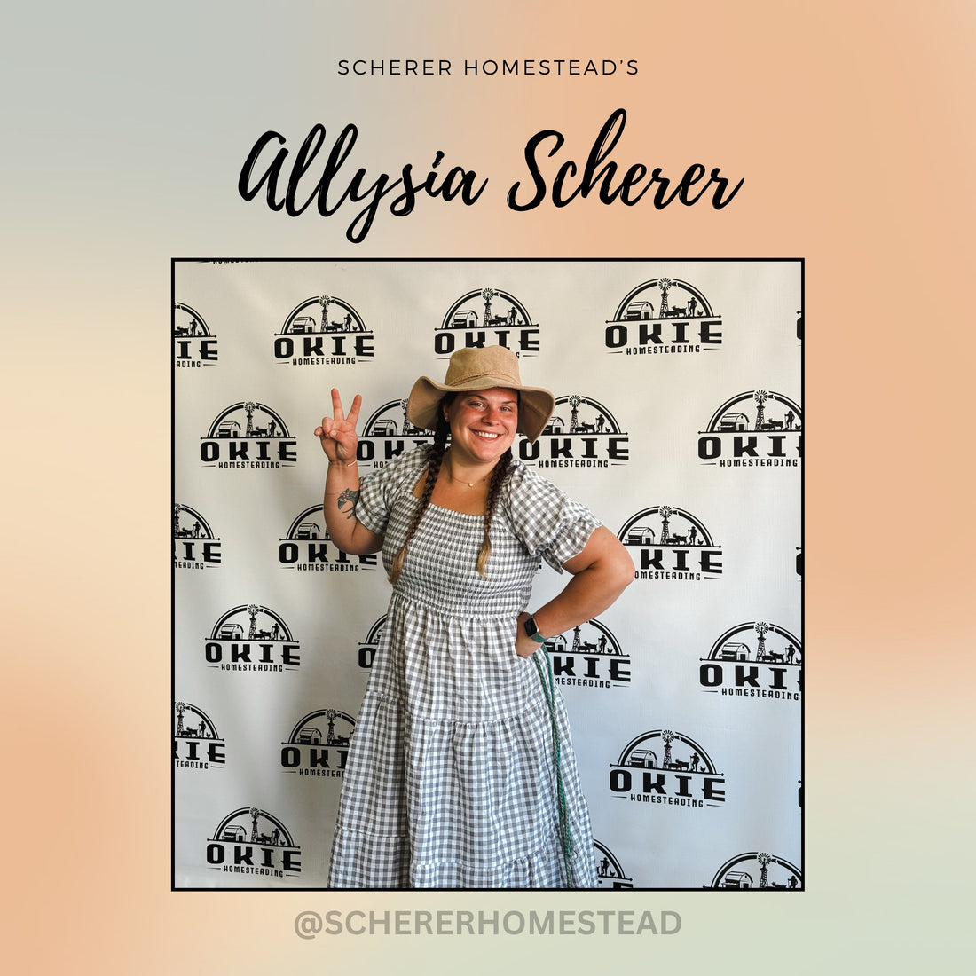 ALLYSIA SCHERER, AUTHOR, TEACHER, HOMESTEADER