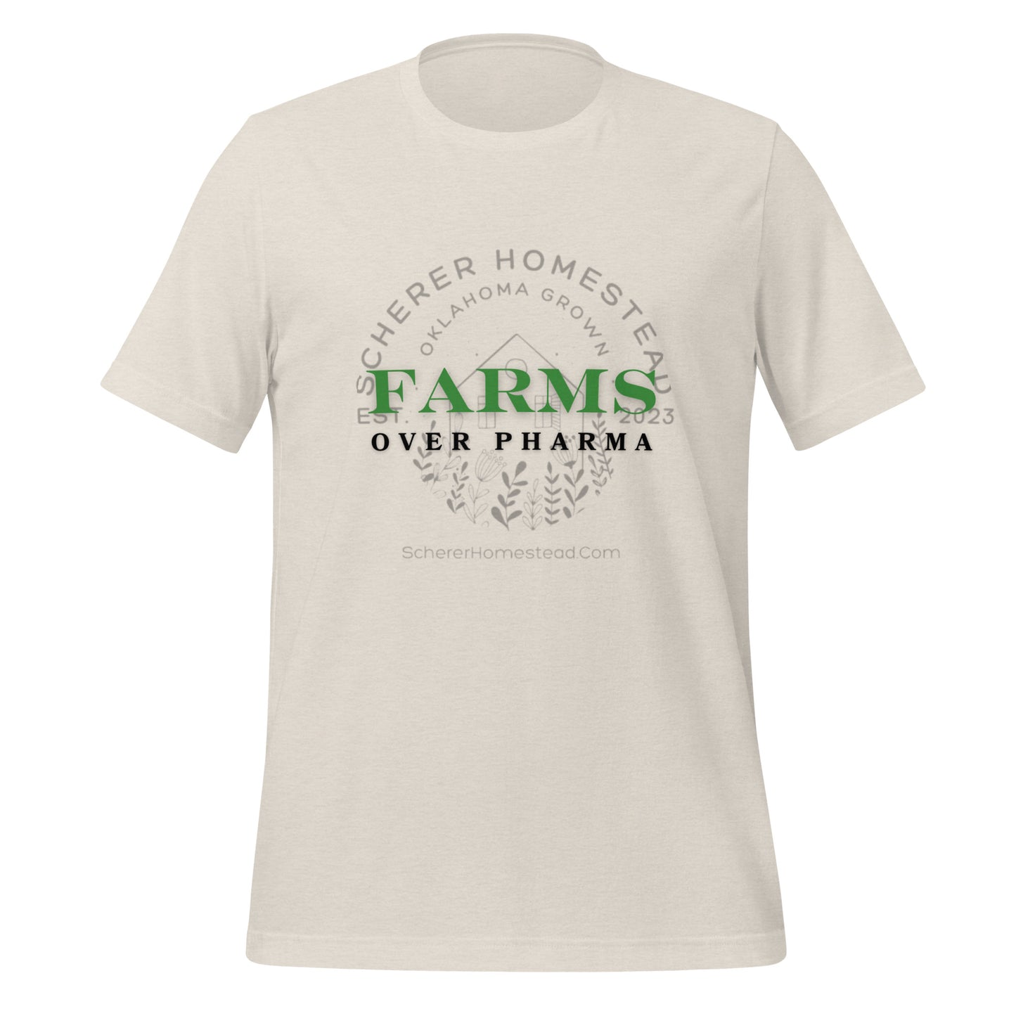 Farms Over Pharma Unisex t-shirt